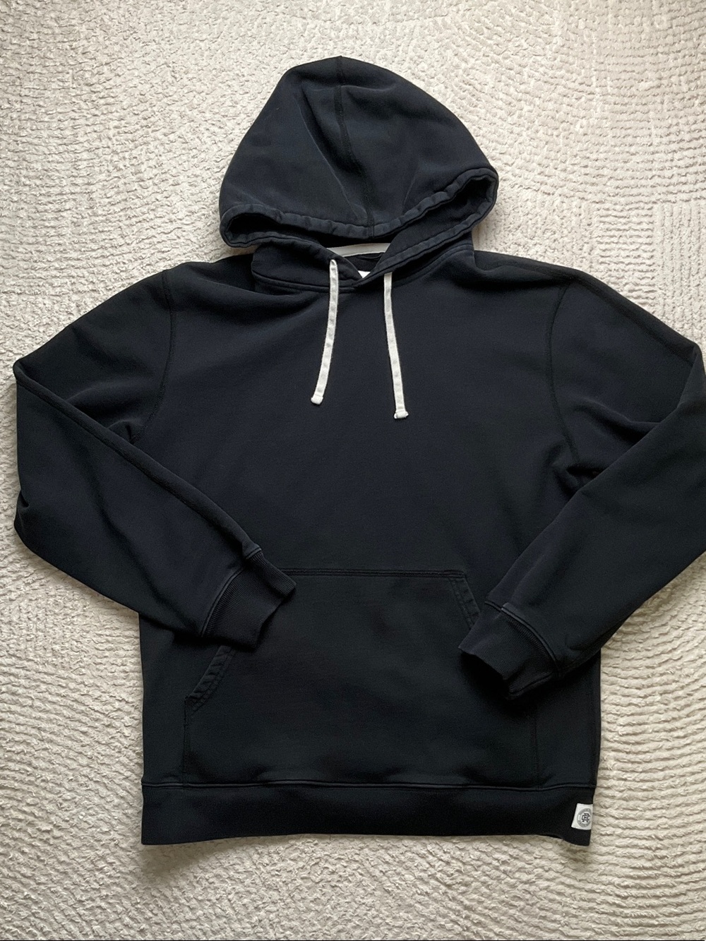Reigning Champ Pullover Hoodie Lightweight Terry - Men's Black Size Medium